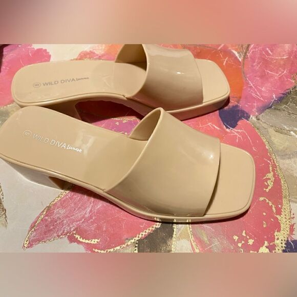 🛍️Women’s wild diva Karis jelly Block Heels Mull sandal size:8💥 - Picture 9 of 10